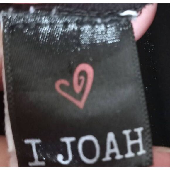 I JOAH BLACK BODYCON TANK DRESS W/RED & WHITE STRIPE ON SIDES SZ.M EUC. - Picture 4 of 4